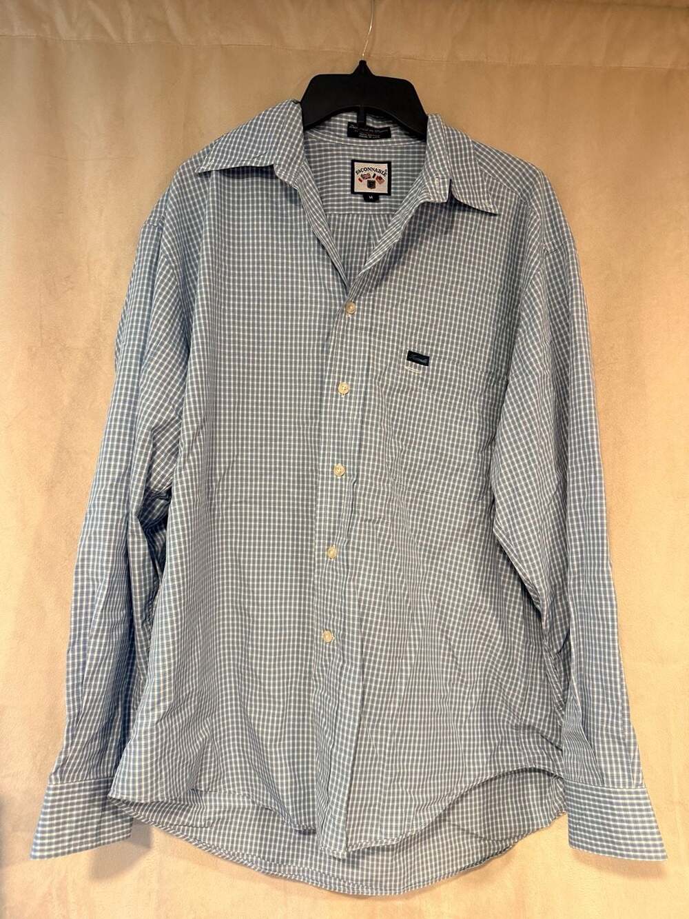 Faconnable Albert Goldberg 100% Cotton Made in USA Button Down Shirt M